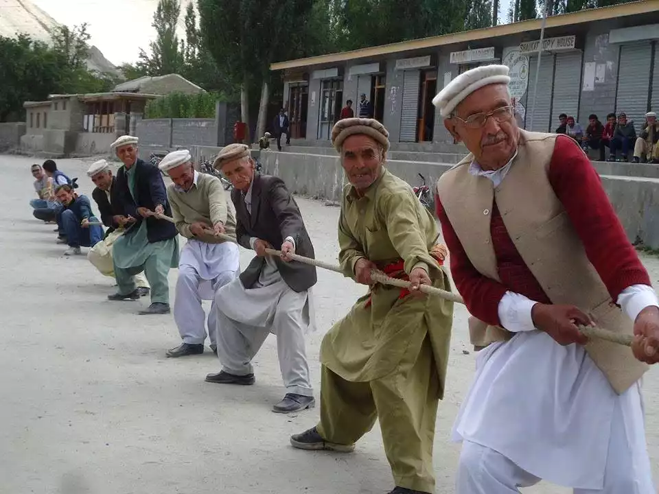 Tour To Hunza Valley tag of war event
