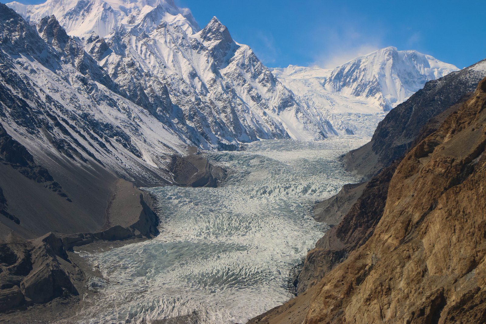 Passu Glacier and Passu Cones in Upper Hunza